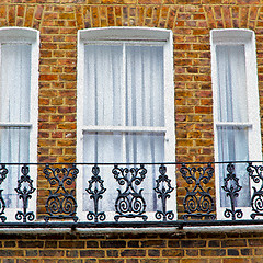 Image showing notting   hill  area  in london england old suburban and brick