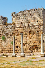 Image showing  in  perge old  temple 