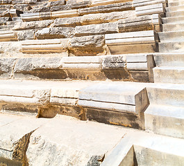 Image showing sky in turkey europe aspendos the old theatre abstract texture o