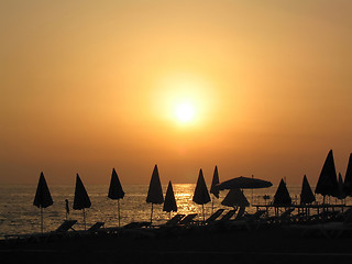 Image showing sea sunset 2