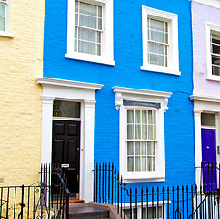 Image showing notting hill in london england old suburban and antique     wall