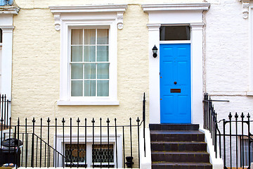 Image showing  in london england old suburban     wall door 