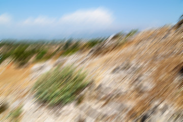Image showing blurred  selge old architecture ruins and nature 