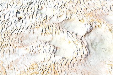 Image showing abstract in pamukkale  the   calcium  travertine water