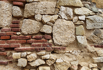 Image showing Texture of the ancient wall 