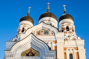 Image showing Facade of the Alexander Nevsky Cathedral in Tallinn