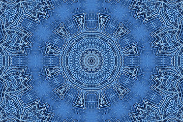 Image showing Blue abstract pattern