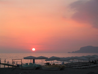 Image showing sea sunset 3