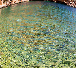 Image showing asia in thurkey antalya lycia way water rocks and sky near the n