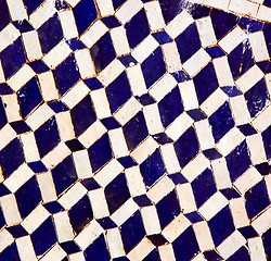 Image showing abstract morocco in africa  tile the colorated pavement   backgr