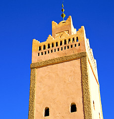 Image showing  muslim the history  symbol  in morocco  africa  minaret religio