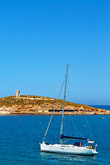 Image showing froth and foam greece from  boat  