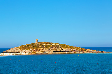 Image showing  greece from the boat      sea  sky