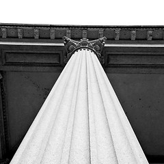 Image showing abstract old column in the  country  of europe italy and marble 