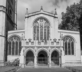 Image showing Black and white St Margaret Church in London