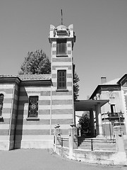 Image showing Black and white Church of St Elizabeth