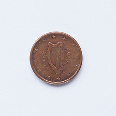 Image showing Irish 1 cent coin