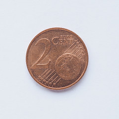 Image showing 2 cent coin