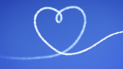 Image showing heart blue sky