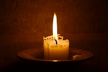 Image showing Candle on Fire