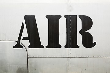 Image showing Air label on aircraft