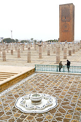 Image showing the   chellah  in morocco africa   fountain