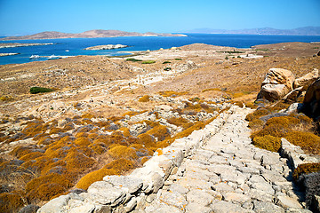 Image showing temple  in delos   old ruin site