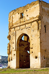 Image showing old ruin in  brown construction  africa   morocco and  