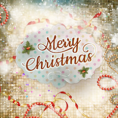 Image showing Christmas greeting card. EPS 10
