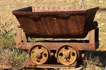 Image showing old mine cart