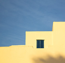 Image showing  window in morocco africa and old construction wal brick histori