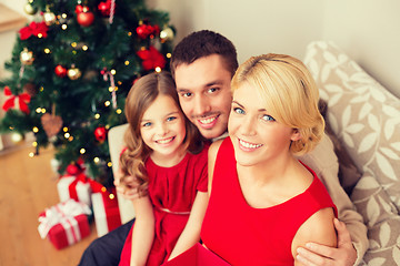 Image showing happy family at home