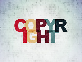 Image showing Law concept: Copyright on Digital Paper background