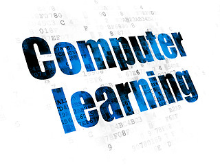Image showing Education concept: Computer Learning on Digital background