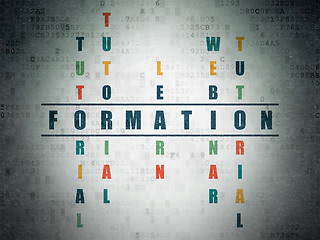 Image showing Studying concept: Formation in Crossword Puzzle