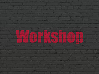 Image showing Education concept: Workshop on wall background