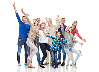 Image showing group of smiling people having fun