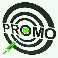 Image showing Promo Target Shows Promoted Shopping Sale