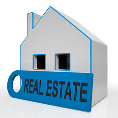 Image showing Real Estate House Means Homes Or Buildings On Property Market