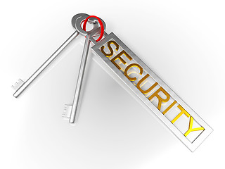 Image showing Security Keys Shows Protect Locked And Safe