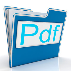 Image showing Pdf File Shows Documents Format Or Files