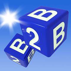 Image showing B2B Dice Flying Shows Marketing 