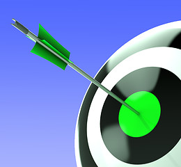 Image showing Bulls eye Target Shows Competitive Strategy