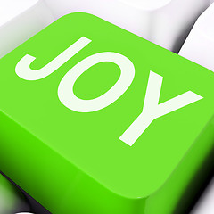 Image showing Joy Keys Mean Enjoy Or Happy\r