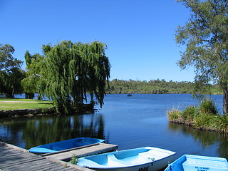 Image showing blue lake