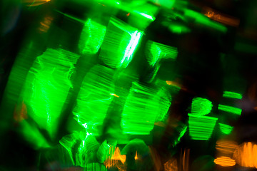 Image showing colorful night lights bokeh over dark background