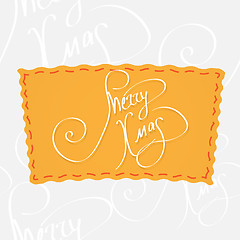 Image showing Holiday greetings lettering