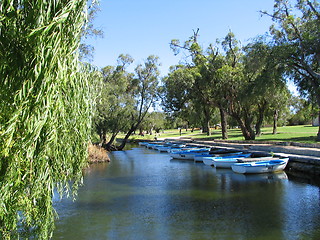 Image showing blue lake