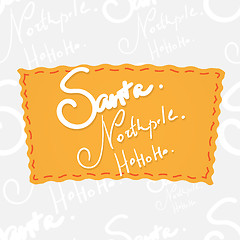 Image showing Holiday greetings lettering