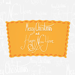 Image showing Holiday greetings lettering